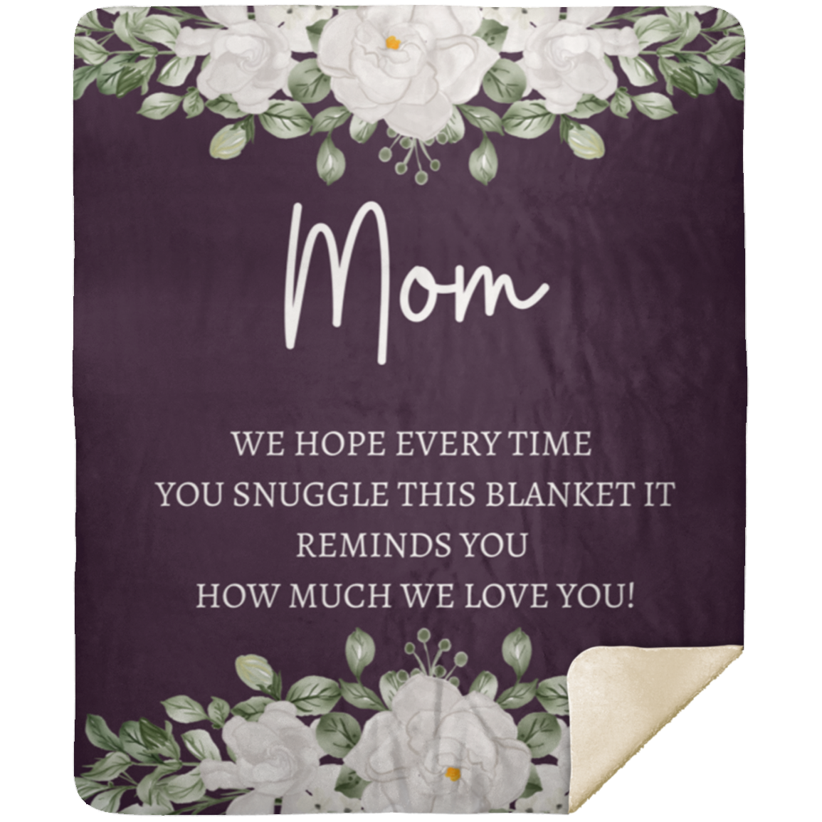 MOM FLOWER BLANKET/ MOTHERS DAY GIFT
