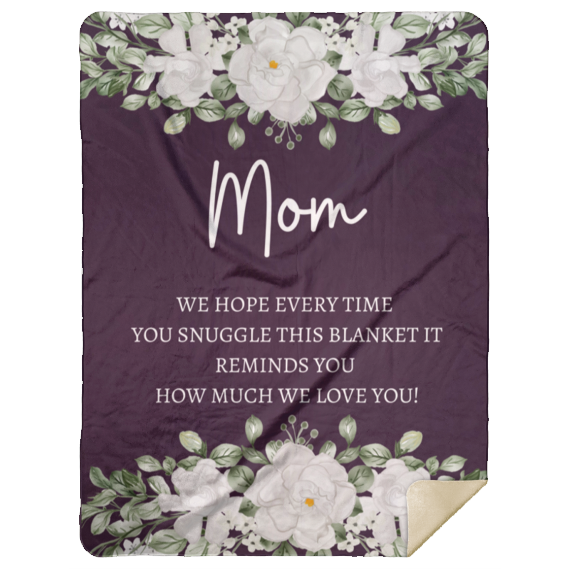 MOM FLOWER BLANKET/ MOTHERS DAY GIFT