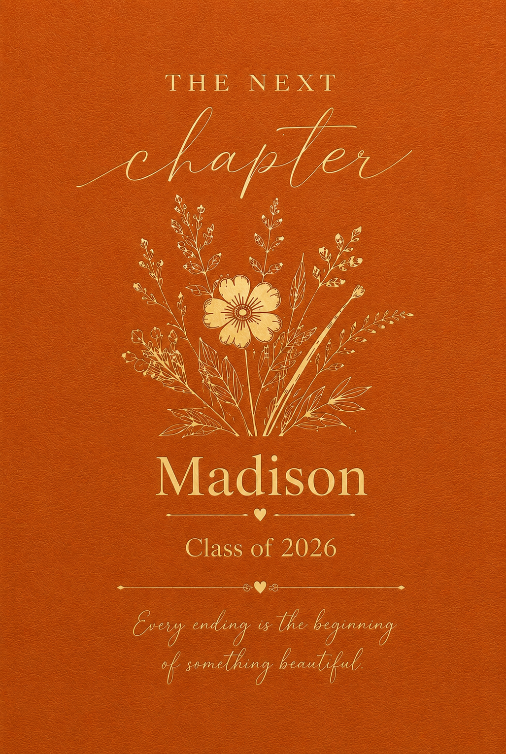 Personalized Class of 2026 Graduation Journal | Custom Name Next Chapter Notebook | Graduation Keepsake Gift for Her or Him