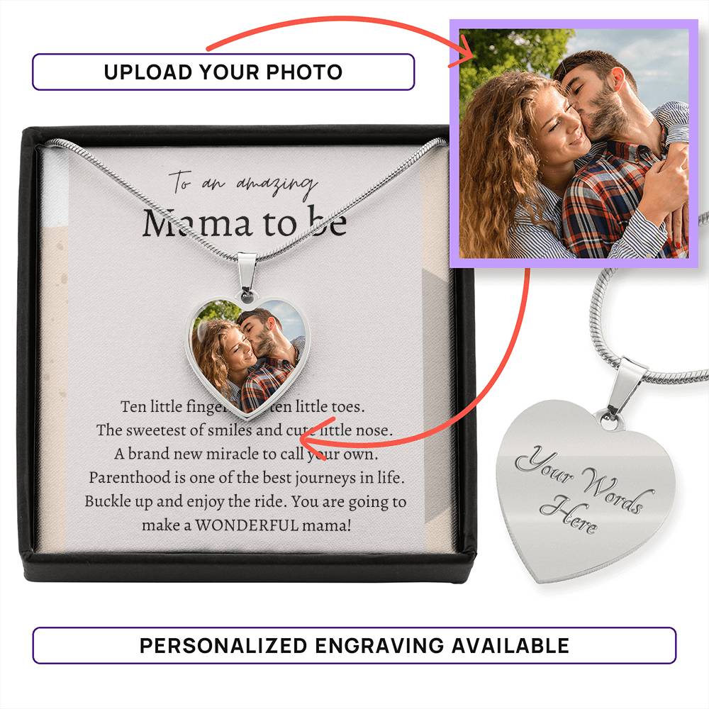 First Time Mom / New Mom Jewelry/ Gift for first Mother's day (Photo Upload)