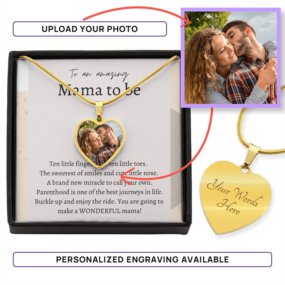 First Time Mom / New Mom Jewelry/ Gift for first Mother's day (Photo Upload)