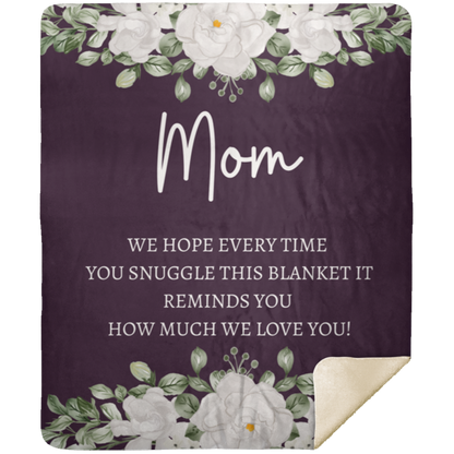 MOM FLOWER BLANKET/ MOTHERS DAY GIFT
