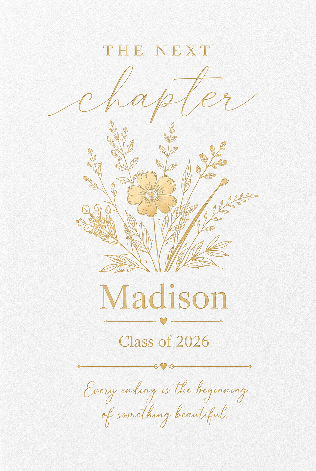 Personalized Class of 2026 Graduation Journal | Custom Name Next Chapter Notebook | Graduation Keepsake Gift for Her or Him