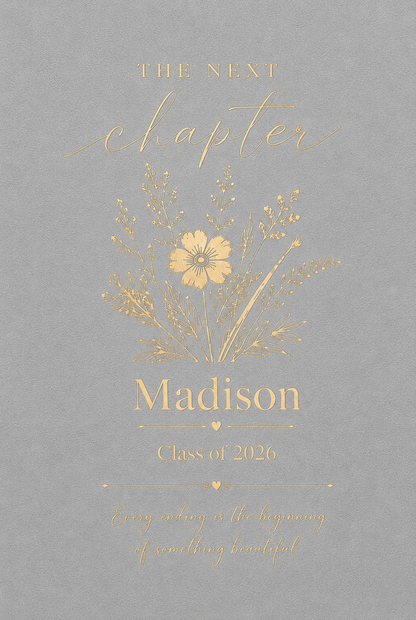 Personalized Class of 2026 Graduation Journal | Custom Name Next Chapter Notebook | Graduation Keepsake Gift for Her or Him