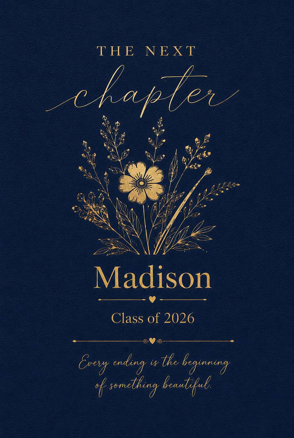 Personalized Class of 2026 Graduation Journal | Custom Name Next Chapter Notebook | Graduation Keepsake Gift for Her or Him