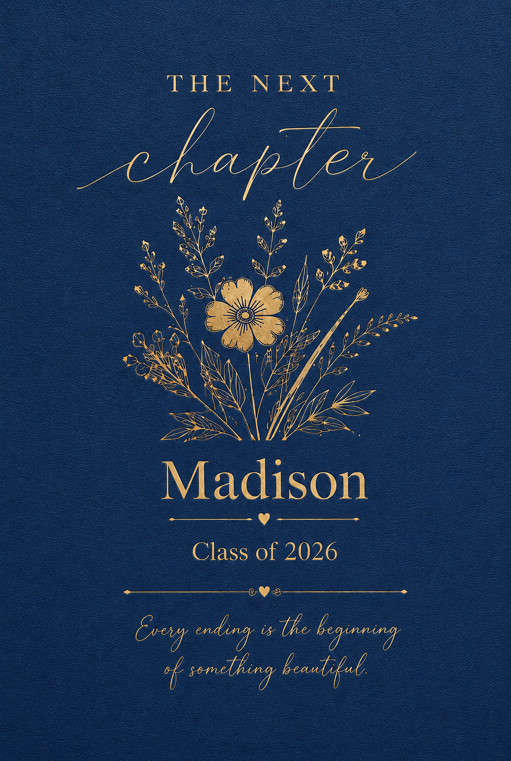 Personalized Class of 2026 Graduation Journal | Custom Name Next Chapter Notebook | Graduation Keepsake Gift for Her or Him
