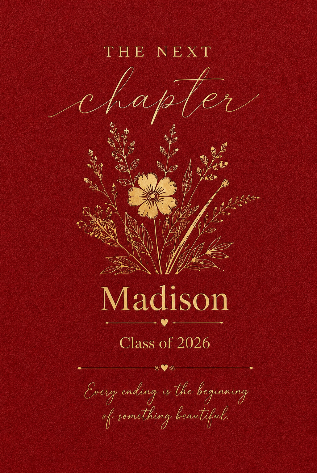 Personalized Class of 2026 Graduation Journal | Custom Name Next Chapter Notebook | Graduation Keepsake Gift for Her or Him