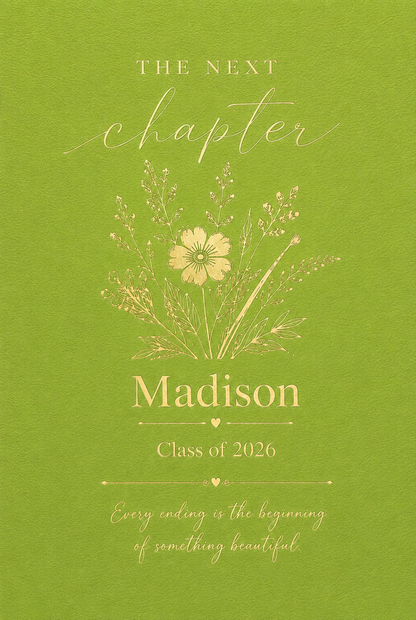 Personalized Class of 2026 Graduation Journal | Custom Name Next Chapter Notebook | Graduation Keepsake Gift for Her or Him