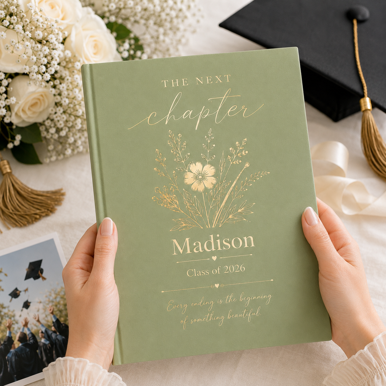 Personalized Class of 2026 Graduation Journal | Custom Name Next Chapter Notebook | Graduation Keepsake Gift for Her or Him