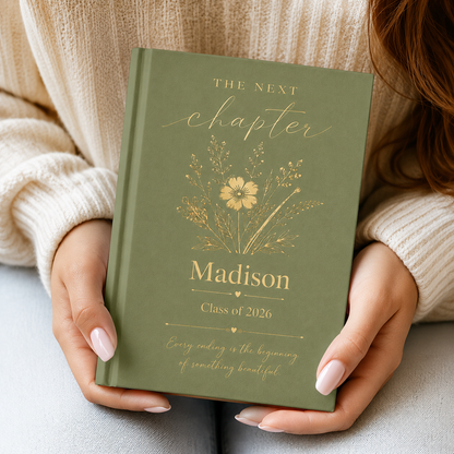 Personalized Class of 2026 Graduation Journal | Custom Name Next Chapter Notebook | Graduation Keepsake Gift for Her or Him