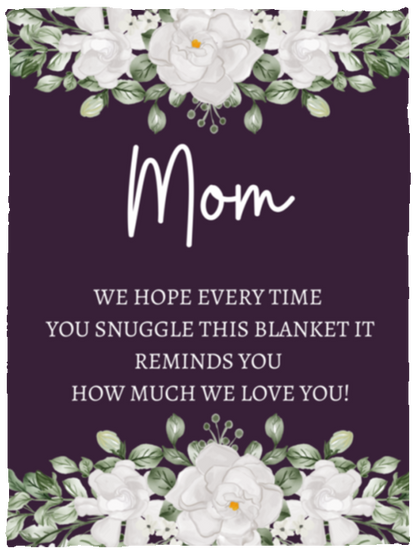MOM FLOWER BLANKET/ MOTHERS DAY GIFT