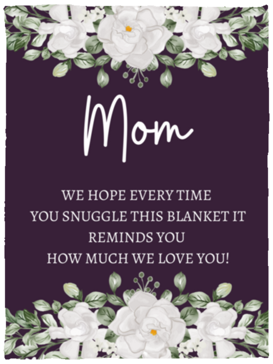 MOM FLOWER BLANKET/ MOTHERS DAY GIFT