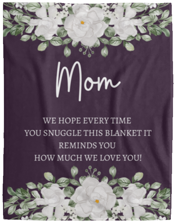 MOM FLOWER BLANKET/ MOTHERS DAY GIFT
