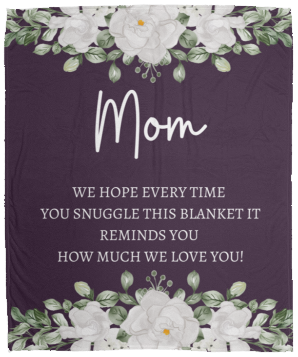 MOM FLOWER BLANKET/ MOTHERS DAY GIFT
