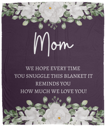 MOM FLOWER BLANKET/ MOTHERS DAY GIFT
