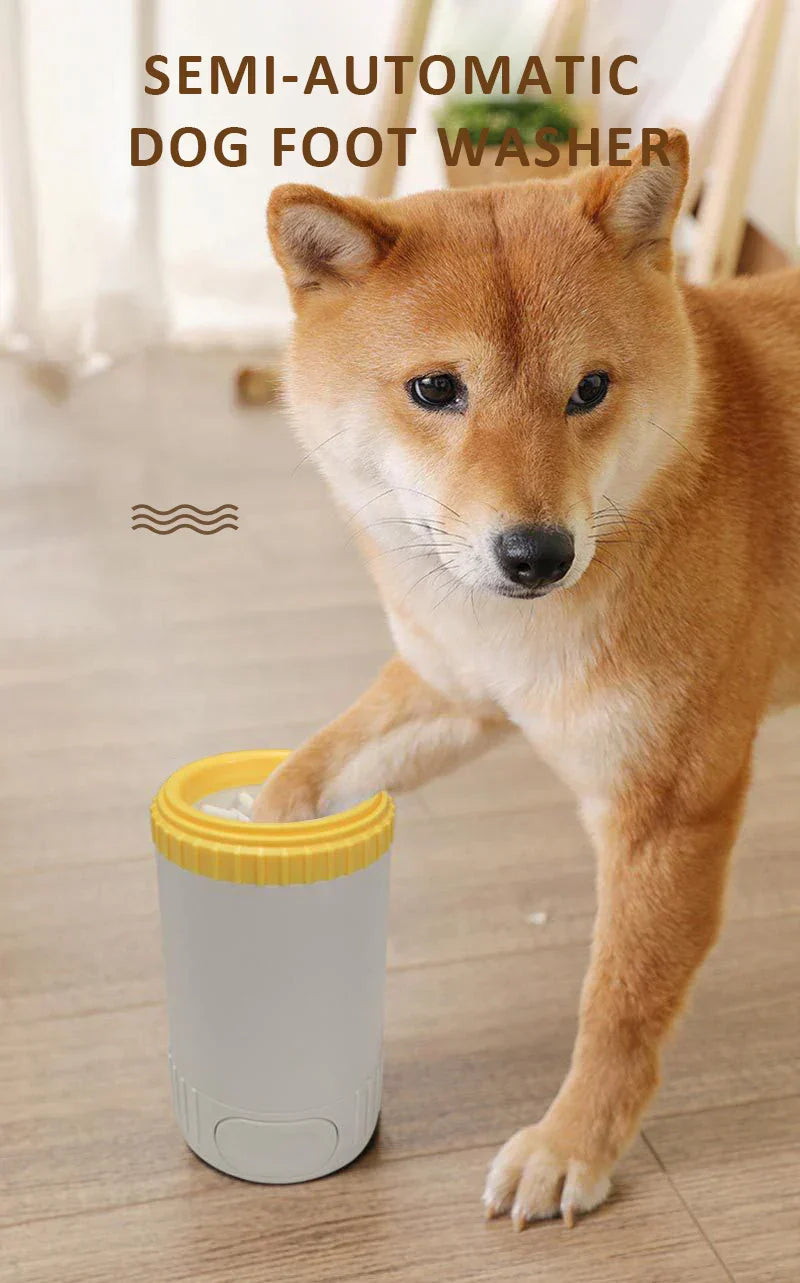 Dog Paw Washer – Gentle Silicone Bristles for Mess-Free Cleaning