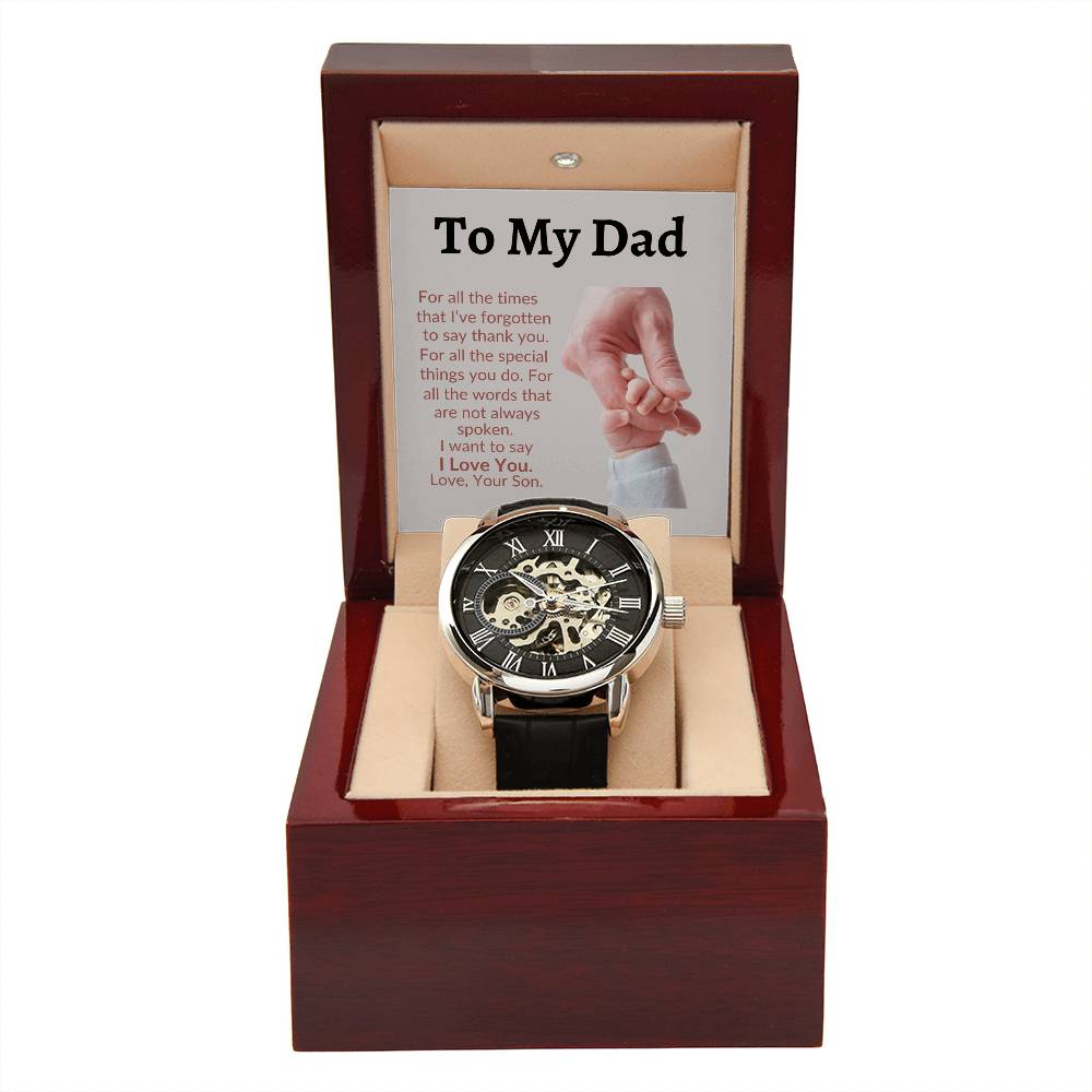 To My Dad Gift Watch | For All The Special Things You Do | Father's Day Gift