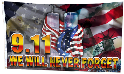 Liberty- 9.11- We Will Never Forget Flag
